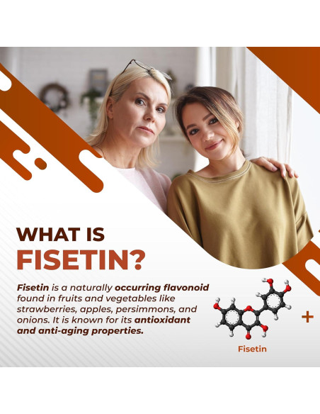 Suplemento Fisetina NuraFuse 150 Cápsulas Antienvejecimiento