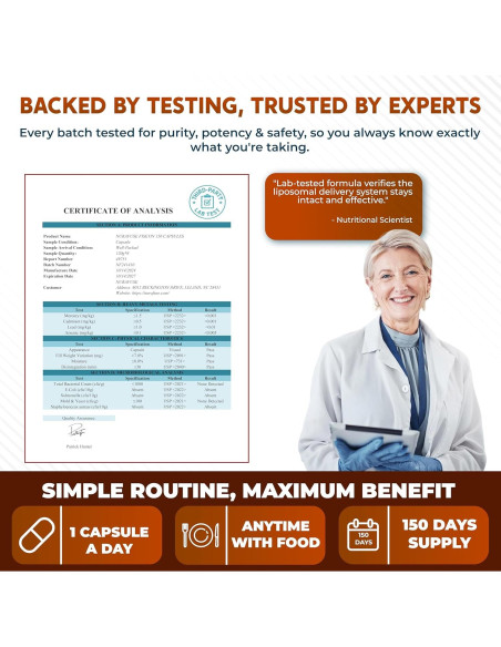 Suplemento Fisetina NuraFuse 150 Cápsulas Antienvejecimiento