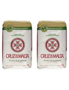 Cruz De Malta Yerba Mate 2 Paquetes de 1 Kg Cada Uno