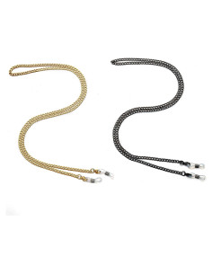 Juego de Cadenas de Gafas Acero Inoxidable 76 cm 2 Piezas