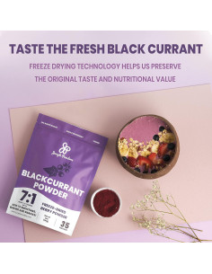 Paquete de 283g de Sirope de Grosella Negra y Frambuesa Negra Orgánica Jungle Powders 2