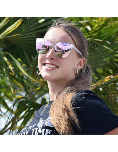 Gafas de sol polarizadas LVIOE ojo de gato UV400 para mujeres