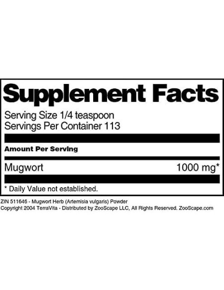 Polvo de Hierba de Artemisia TerraVita 3 Paquetes de 113 g