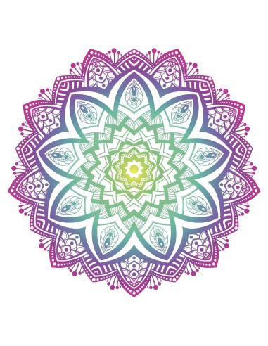 Calcomanía de Vinilo EW Designs Flor Loto Ombre 10.16 cm