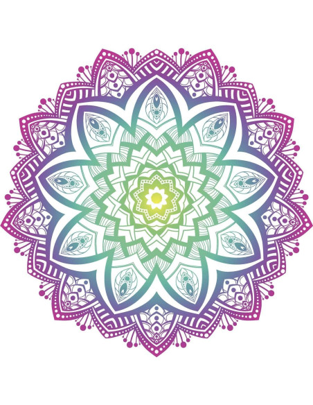 Calcomanía de Vinilo EW Designs Flor Loto Ombre 10.16 cm