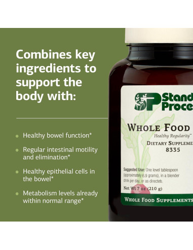 Suplemento de Fibra Integral Proceso Estándar 210 g - Vegano y Sin Gluten