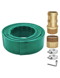 Kit Manguera Desagüe Piscina 25ft Temsteel 1.5" PVC Alta Flujo