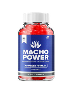 Macho Power Gummies para Hombres - Suplemento Natural 60 Gomas