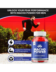 Macho Power Gummies para Hombres - Suplemento Natural 60 Gomas 2