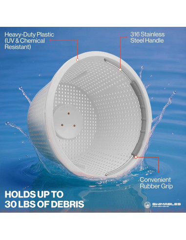 Cesta de Skimmer para Piscina Swimables U-3 Pentair y Hayward