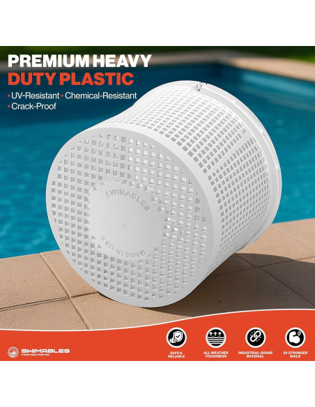 Cesta de Skimmer para Piscina Swimables U-3 Pentair y Hayward