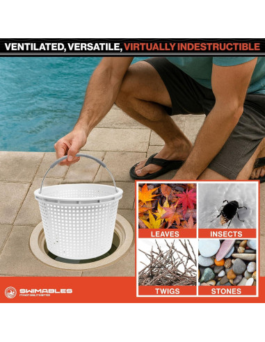 Cesta de Skimmer para Piscina Swimables U-3 Pentair y Hayward