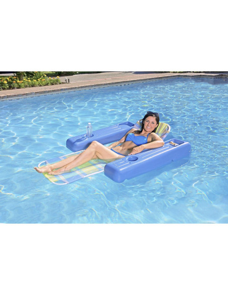 Silla Flotante Retro Poolmaster para Adultos, 125 kg, Cuadros