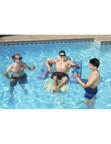 Silla Flotante Retro Poolmaster para Adultos, 125 kg, Cuadros