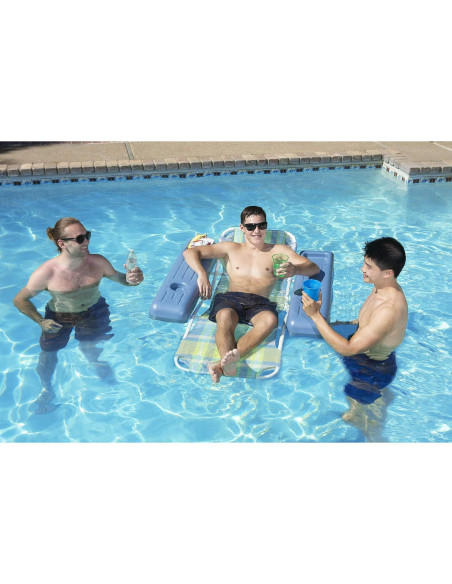 Silla Flotante Retro Poolmaster para Adultos, 125 kg, Cuadros