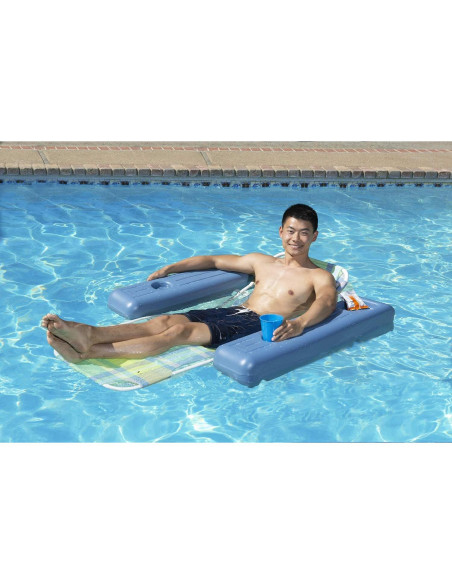 Silla Flotante Retro Poolmaster para Adultos, 125 kg, Cuadros