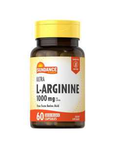 Cápsulas de L-Arginina 1000mg Sundance | 60 Unidades | Suplemento Sin OGM