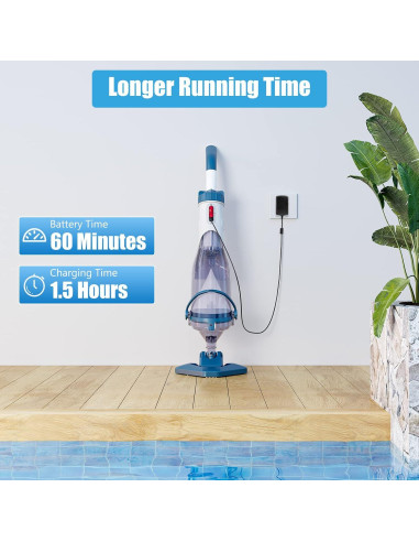 Aspiradora de Piscina Portátil Enhulk EHT21001-L20 70L/min