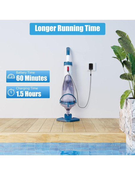 Aspiradora de Piscina Portátil Enhulk EHT21001-L20 70L/min