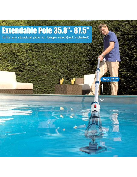 Aspiradora de Piscina Portátil Enhulk EHT21001-L20 70L/min