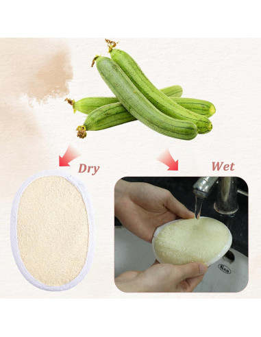 Esponjas Exfoliantes Loofah SHENLIU 50 Piezas 13x9 cm