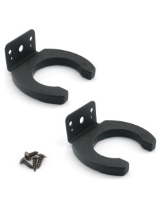 Clip de Micrófono 2 Piezas Negro Soporte Montaje 44mm