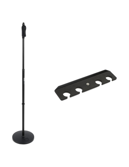 Soporte de Micrófono Gator GFW-MIC-1001 con Bandeja para 4 Micrófonos