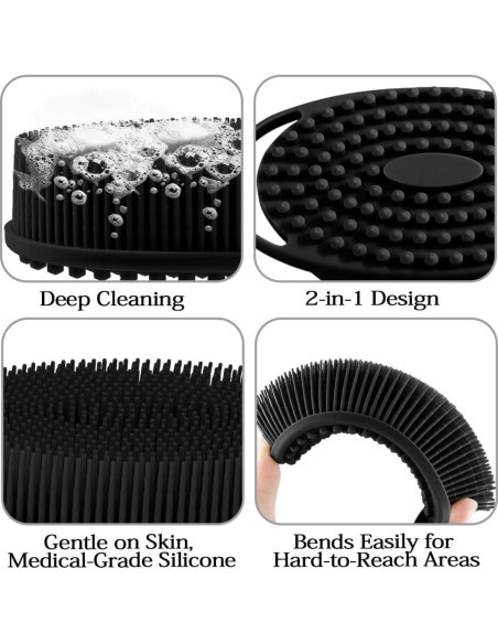 Exfoliador Corporal de Silicona Cutiland 2 en 1 - Set de 2