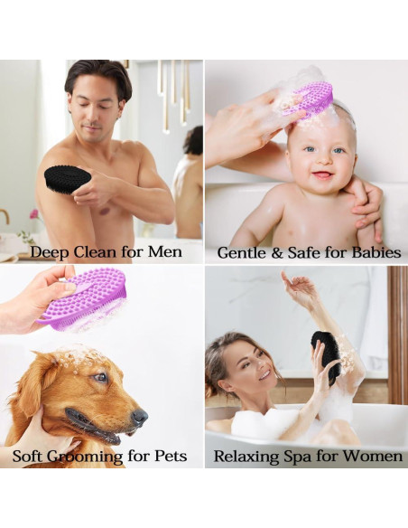 Exfoliador Corporal de Silicona Cutiland 2 en 1 - Set de 2