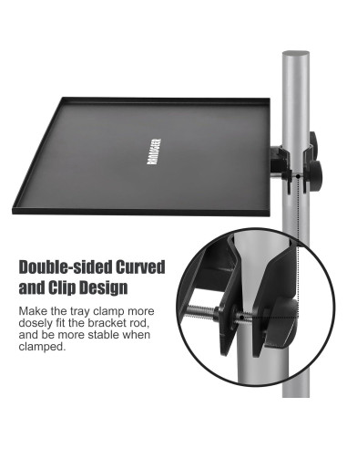 Bandeja Cuadrada Rannsgeer 30x30 cm para Soporte de TV y Altavoz