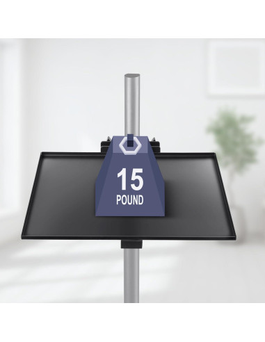 Bandeja Cuadrada Rannsgeer 30x30 cm para Soporte de TV y Altavoz