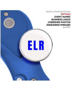 Herramienta de Divot de Golf Clip Wipes Personalizada Azul 2