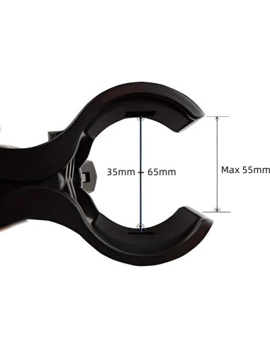 2 Clips de Soporte para Micrófono con Adaptadores 5/8" a 3/8"