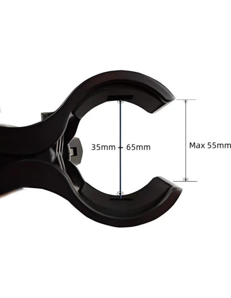 2 Clips de Soporte para Micrófono con Adaptadores 5/8" a 3/8"