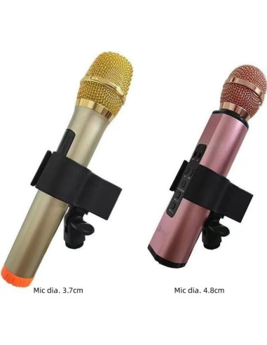 2 Clips de Soporte para Micrófono con Adaptadores 5/8" a 3/8"