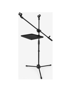 Soporte de Micrófono Rockville GIGSTAND DUAL con Bandeja MTRAY