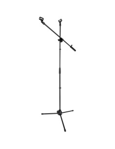 Soporte de Micrófono Rockville GIGSTAND DUAL con Bandeja MTRAY 2