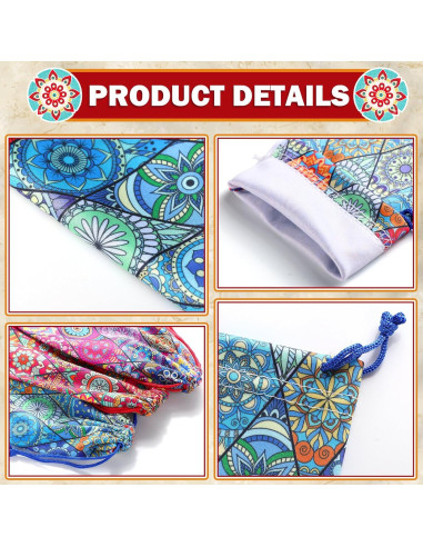 24 Fundas de Microfibra para Gafas de Sol Multicolor 18x9 cm