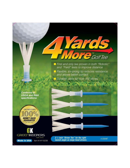 Tees de Golf Greenkeeper 4 Yards More - 8.26 cm