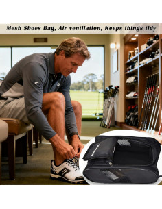 Bolsa de Zapatos de Golf Atlética - Impermeable y Ligera 2