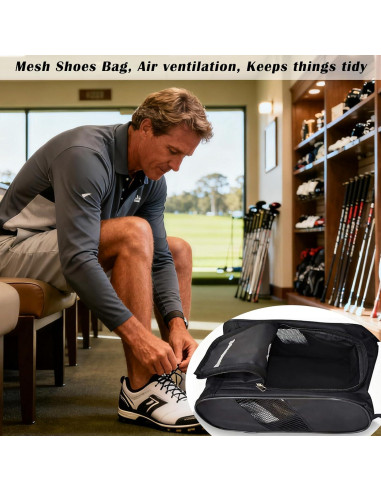 Bolsa de Zapatos de Golf Atlética - Impermeable y Ligera