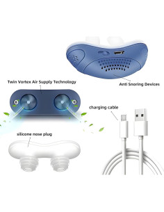 Dispositivo Anti Ronquidos Gesgatu Doble Vórtice Ajustable 2