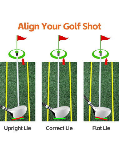 Barras de Alineación Magnéticas Dittoven para Golf - 2 Piezas