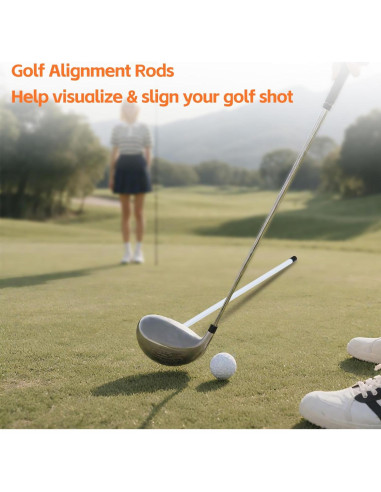 Barras de Alineación Magnéticas Dittoven para Golf - 2 Piezas