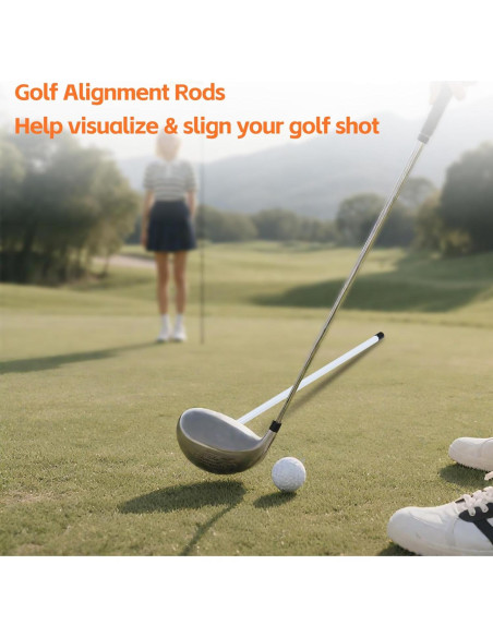 Barras de Alineación Magnéticas Dittoven para Golf - 2 Piezas