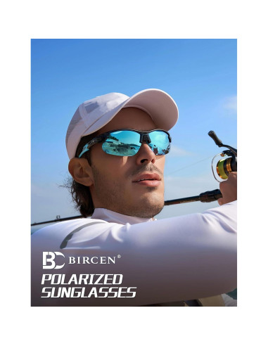 Gafas de sol deportivas BIRCEN polarizadas UV400 para hombres