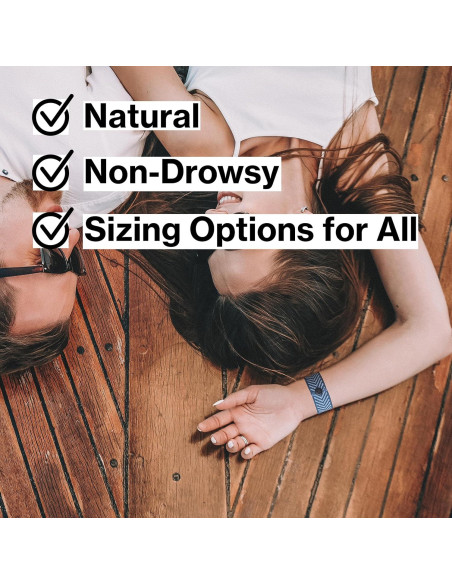 Blisslets Pulsera de Alivio de Náuseas - Mediana 14.3-16.8 cm