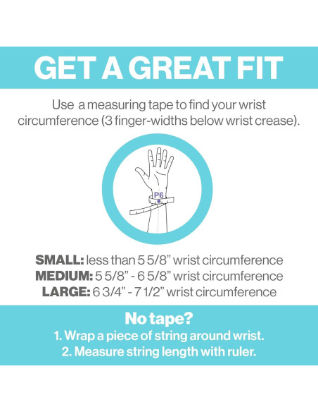 Blisslets Pulsera de Alivio de Náuseas - Mediana 14.3-16.8 cm