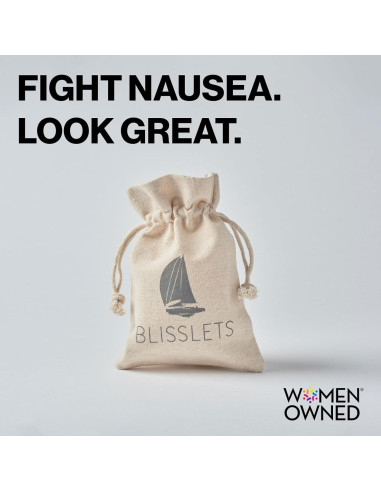 Blisslets Pulsera de Alivio de Náuseas - Mediana 14.3-16.8 cm