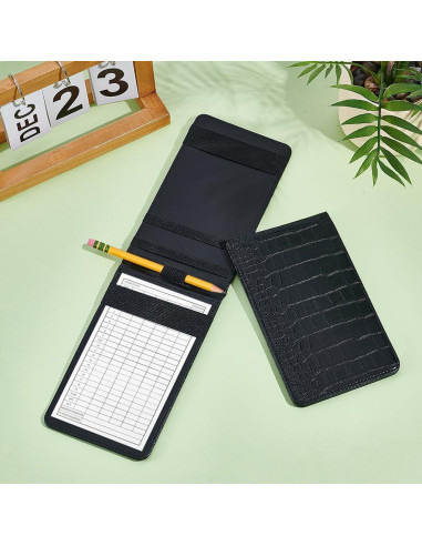 Portatarjetas de Golf NBEADS 4 Pcs Cuero Imitación 10.8x19cm